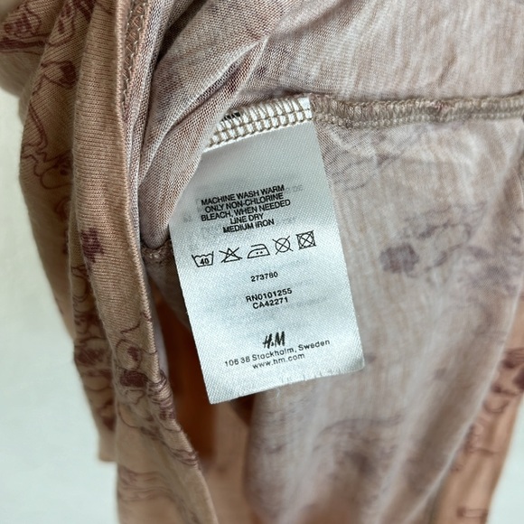 H&M Skeleton Dancing Bat Wing Draped Tank Top - Picture 8 of 8